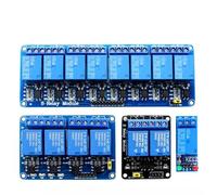 1 2 4 6 Modulo relè a 8 canali DC 5 V/12 V con accoppiatore Ottico Scheda di espansione Trigger a Basso Livello Kit Fai da Te(4 Channel-5V)