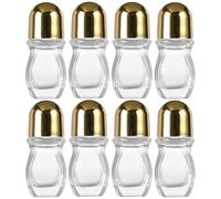 1/2/4/8 Bottiglie Rullo Bottiglie In Vetro Bottiglie Vuote Rotolate In Vetro Bottiglie Rotolate Contenitori Cosmetici Ricaric