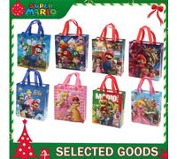 1/2/4/8 pezzi Borsa a tracolla in tessuto non tessuto con motivo cartoni animati Super Mario, Borsa regalo Mario, Confezione regalo, La migliore decorazione per l'atmosfera festiva di feste con amici,