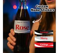 1/2/4/8 pezzi disponibili, cinque misure, molteplici scelte, etichette personalizzate per bottiglie di cola | modelli editabili per cola light e zero, etichette per bevande Canva, etichette fai-da-te 