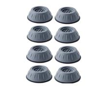 1/2/4/8 Pezzi Piedini Antivibrazione Tappetino In Gomma Ammortizzatori Silenziosi Supporto Universale For Lavatrice Frigorifero Mobili Piedino(Gray 8pcs)
