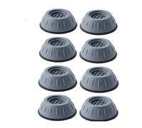 1/2/4/8 Pezzi Piedini Antivibrazione Tappetino In Gomma Ammortizzatori Silenziosi Supporto Universale For Lavatrice Frigorifero Mobili Piedino(Gray 8pcs)