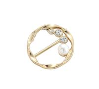 1/2/4/8PCS Corner Waist Knotted Brooches Metal Hijab Scarf Ring Button Shirt T-shirt Fixed Buckle Accessories per donne ragazze accessori decorativi(Color 8,2PCS)