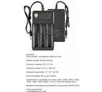 1/2/4 Batteria ricaricabile + caricabatterie usb 26650 5000mAh 3.7V 4.2V