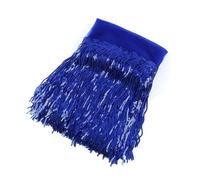 1/2/4 iarde 10/18 cm colorato paillettes nappa frangia pizzo danza spettacolo vestiti Tende tessuto accessori da cucito(8RoyalBlue,10cm-2Yards)