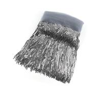 1/2/4 iarde 10/18 cm colorato paillettes nappa frangia pizzo danza spettacolo vestiti Tende tessuto accessori da cucito(12Gray,10cm-4Yards)