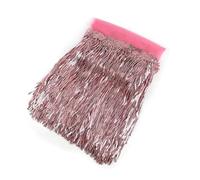 1/2/4 iarde 10/18 cm colorato paillettes nappa frangia pizzo danza spettacolo vestiti Tende tessuto accessori da cucito(11Pink,10cm-2Yards)