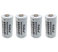 1/2/4 pezzi Batteria ricaricabile con caricabatterie 16340 8800mAh CR123A 3.7V