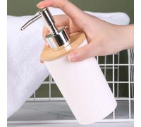 1/2/4 pezzi Bottiglie ricaricabili in legno minimalista per sapone liquido, lavamani, lozione - Barattoli dispenser multifunzione per cucina, bagno, camera da letto, soggiorno, decorazione per la casa