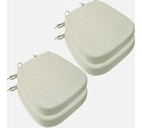 1/2/4 Pezzi Cuscini for Sedie da Cucina con Lacci, Cuscino for Sedia da Ufficio Cucina Antiscivolo for Ufficio/Giardino/Terrazza/Interno/Estern(10,4pcs:40x38x5cm)