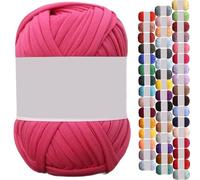 1/2/4 Pezzi Fettuccia per Borse a Uncinetto, Filato Grosso in Poliestere, Filato per Tessitura,Filati per Maglieria a Mano,T-shirt Filato Tessuto Crochet,Gomitoli Cotone per Uncinetto(P23,1 roll(100g)