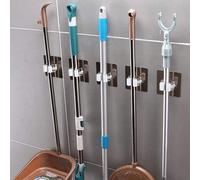 1/2/4 pezzi Ganci adesivi da parete bianchi resistenti, supporti per scope e mocio, adatti per organizzazione di bagno e cucina, possono essere usati per borse, organizer, armadietti 1 pz,4pz,2pz,10 p