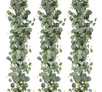 1/2/4 pezzi Ghirlanda artificiale di eucalipto da 70 pollici/5,9 piedi con gipsofila, ghirlanda finta di gipsofila verde, per Pasqua, festa della mamma, decorazione di stanze, camere da letto, matrimo
