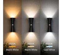 1/2/4 pezzi Luce notturna con sensore di movimento LED Lampada da parete magnetica adesiva senza fili 3 modalità di illuminazione Modalità notturna automatica Senza foratura richiesta Adatta per corri