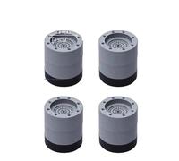 1/2/4 Pezzi Piedini Antivibrazione Tappetino In Gomma Slipstop Universale For Lavatrice Frigorifero Mobili Alzata Ammortizzatori Supporto(4pcs f)