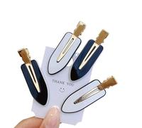 1/2/4 pezzi professionale senza cuciture fermagli per capelli senza pieghe per trucco mollette per salone di parrucchiere accessori fissi (06)