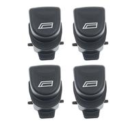 1/2/4 Pezzi Pulsante Finestra Con Simbolo Per Alfa Per Romeo 147 Alzacristallo Interruttore Finestrino Per Auto Coperchio Della Protezione Regolatore del pulsante finestrino(4Pcs)
