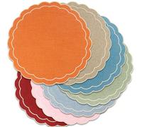 1/2/4 pezzi Tovagliette da tavolo in tessuto, adatte per la decorazione della tavola per matrimoni e feste, tovagliette in PVC laminato, semplici e alla moda, sottobicchieri per il caffè, antiscivolo 