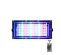 1/2/4 Pz/lotto 100W 50W RGB Lampada A Luce Di Inondazione Illuminazione Esterna Proiettore Riflettore Impermeabile Led Rgb Faretto Con Telecomando Corridoio, cortile sul retro(50W,2 Pieces)