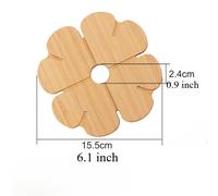 1/2/4pcs Calore Isolamento IN Legno Tovaglietta 1.7cm Spesso Coppa Opaco Table