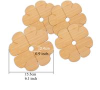 1/2/4pcs Calore Isolamento IN Legno Tovaglietta 1.7cm Spesso Coppa Opaco Table