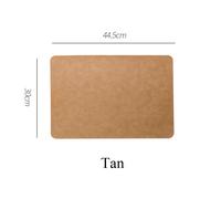 1/2/4PCS Similpelle Tovaglietta Termoresistente Antiscivolo Cena Tavolo Opaco