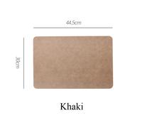 1/2/4PCS Similpelle Tovaglietta Termoresistente Antiscivolo Cena Tavolo Opaco