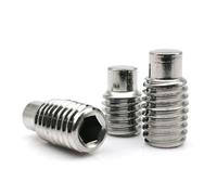 1/2/5/10/50pcs M2.5 M3 M4 M5 M6 M8 M10 M12 M16 304 In Acciaio Inox Esagonale Esagono Incassato Convesso Estremità Grub Bullone Punto Del Cane Vite di Fermo(3mm,5pcs M8)