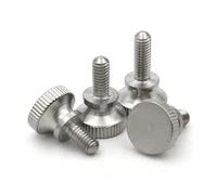 1/2 /5/10 pcs M2 M2.5 M3 M4 M5 M6 304 Stainless Steel Hand Tighten Knurled Grip Knob Thumb Screw Bolt Length=3-35mm(10pcs,M2.5 x 8mm)