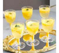 1/2/5/6/10/15/20/25/30/50/60 pezzi Bicchieri riutilizzabili trasparenti, inclusi calici da vino, flute da champagne, bicchieri da martini, adatti per feste, eventi, ristoranti, matrimoni 1 pz,12 pezzi