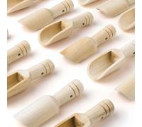 1/2/5/7/10/20 pezzi Mini cucchiaio di legno per barattoli, cucchiaio di bambù per sale, tè, detersivo per bucato, latte in polvere, caramelle, cucchiaio di legno multifunzione, cucchiaio portatile dur