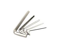 1/2/5 pezzi 0,7 0,9 1,27 1,5 2 2,5 3 45 10 mm in acciaio micro piccola vite a testa esagonale con esagono incassato cacciavite chiave strumento(Nickel plated,2mm 5pcs)
