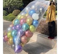1/2/5 pezzi Borsa per palloncini di grandi dimensioni 120 x 150 cm, Borsa in plastica trasparente grande per il trasporto di palloncini, Borsa per lo smaltimento dell'albero di Natale, Borsa per la co