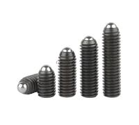 1/2/5 pezzi M2.5 M3 M4 M5 M6 M8-M12 Acciaio al carbonio grado 12.9 Acciaio inossidabile 304 Vite di fermo con punta a brugola e molla a sfera(Grade 12.9 steel,4MM_M5 X5PCS)