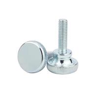 1/2/5 pezzi M3 M4 M5 M6 M8 M10 GB834 Viti a testa zigrinata con torsione manuale, colore blu, in acciaio al carbonio e zinco(25mm,M4-3pcs)