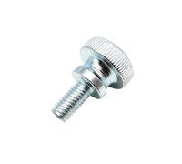 1/2/5 pezzi M3 M4 M5 M6 M8 M10 Vite a testa zigrinata con serraggio manuale Bullone for regolazione vetro parete divisoria(18mm,M4 (5pcs))
