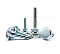 1/2/5 pezzi M3 M4 M5 M6 M8 M10 Vite a testa zigrinata for facciate continue a due piani, con testa a gradino alto, serraggio manuale, regolazione della vite a testa zigrinata, bullone(20mm,M4 (5pcs))