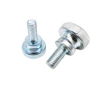 1/2/5 pezzi M3 M4 M5 M6 M8 M10 zigrinato testa a gradino alto serraggio manuale vite a testa zigrinata bullone vetro parete divisoria regolazione vite a testa zigrinata(8mm,M4 (5pcs))