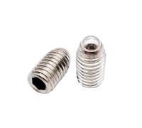 1/2/5 pezzi M3 M4 Nero 12.9 304 acciaio inossidabile con esagono incassato molla a sfera pistone bullone di fissaggio punto vite(304 stainless steel,8mm,M4 10pcs)