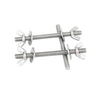 1/2/5 pezzi M6 M8 M10 304 in acciaio inossidabile, vite penetrante for pareti, coppia di bulloni con dado a farfalla avvitati a mano(2set M8X140)