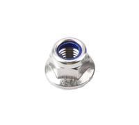 1/2/5 pz M3 M4 M5 M6 M8 M10 M12 304 316 Flangia esagonale in acciaio inox Inserto in nylon Dado di bloccaggio Dado di bloccaggio autobloccante in nylon(304 Flat,M6-5pcs)