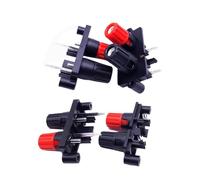 1/2/5 Pz WP2-10A Audio Martinetti Altoparlante Amplificatore di Potenza Terminale a Molla Presa a Banana Esterno 2-Posizioni Dritto/Piegare Spille Connettore(Curved needle,5Pcs)