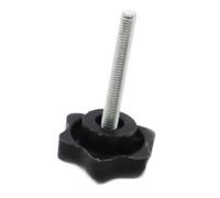 1/2/5pc M4 M5 M6 M8 M10 M12 Manico In Plastica Prugna Stringere A Mano Vite A Forma Di Stella Dadi Serraggio Bachelite Manopola In Acciaio Al Carbonio Bullone(35mm,M8 2pcs)