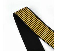 1/2/5Y 15-50mm Paillettes Elastico Riflettente per Vestiti Pantaloni Cintura Elastici Pantaloni Nastro Elastico Accessori Fai da Te-GoldStripe-50mm-2Yards