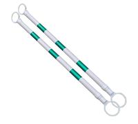 1 2 6 8 10 12 16 Confezione da 20 barre coniche stradali retrattili, pali di sicurezza riflettenti di grado tecnico da 5-10 piedi con pellicola riflettente(Green and White,2pcs)
