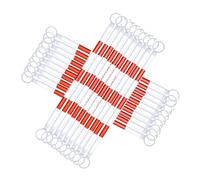 1 2 6 8 10 12 16 Confezione da 20 barre coniche stradali retrattili, pali di sicurezza riflettenti di grado tecnico da 5-10 piedi con pellicola riflettente(Red and White,20pcs)