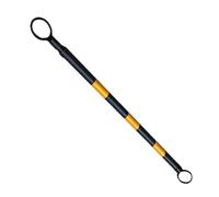 1 2 6 8 10 12 16 Confezione da 20 barre coniche stradali retrattili, pali di sicurezza riflettenti di grado tecnico da 5-10 piedi con pellicola riflettente(Yellow and Black,1pc)