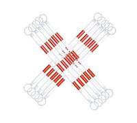 1 2 6 8 10 12 16 Confezione da 20 barre coniche stradali retrattili, pali di sicurezza riflettenti di grado tecnico da 5-10 piedi con pellicola riflettente(Red and White,10pcs)