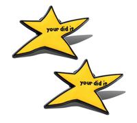 1/2/8/20Pcs Your Did It Spilla Pin Divertente Stella Smalto Spille Inspirational Badge Spille Regali di Laurea per Zaino Borsa Vestiti Accessori Gioielli Alla Moda, Medium, Metallo, Nessuna pietra
