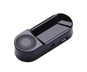 1/2 allarme finto per auto, allarme LED per auto, sirena finta a energia solare, luce centrale di ricarica per auto, antifurto, perfetta per la sicurezza esterna, 2,5 x 7,5 x 2,5 cm